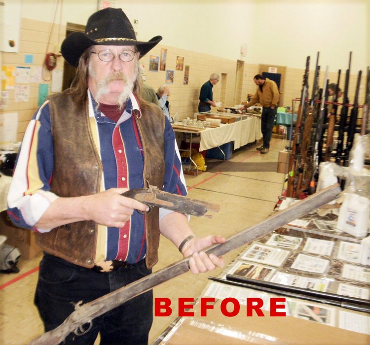 Before with Antique Show Weapons