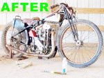 Antique Speedway Motorcycle Reclaimation
